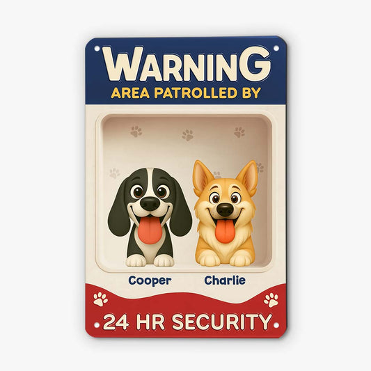 6158EUS1 metal dog warning signs_ personalized dog gifts for owners 6158E8ZZC