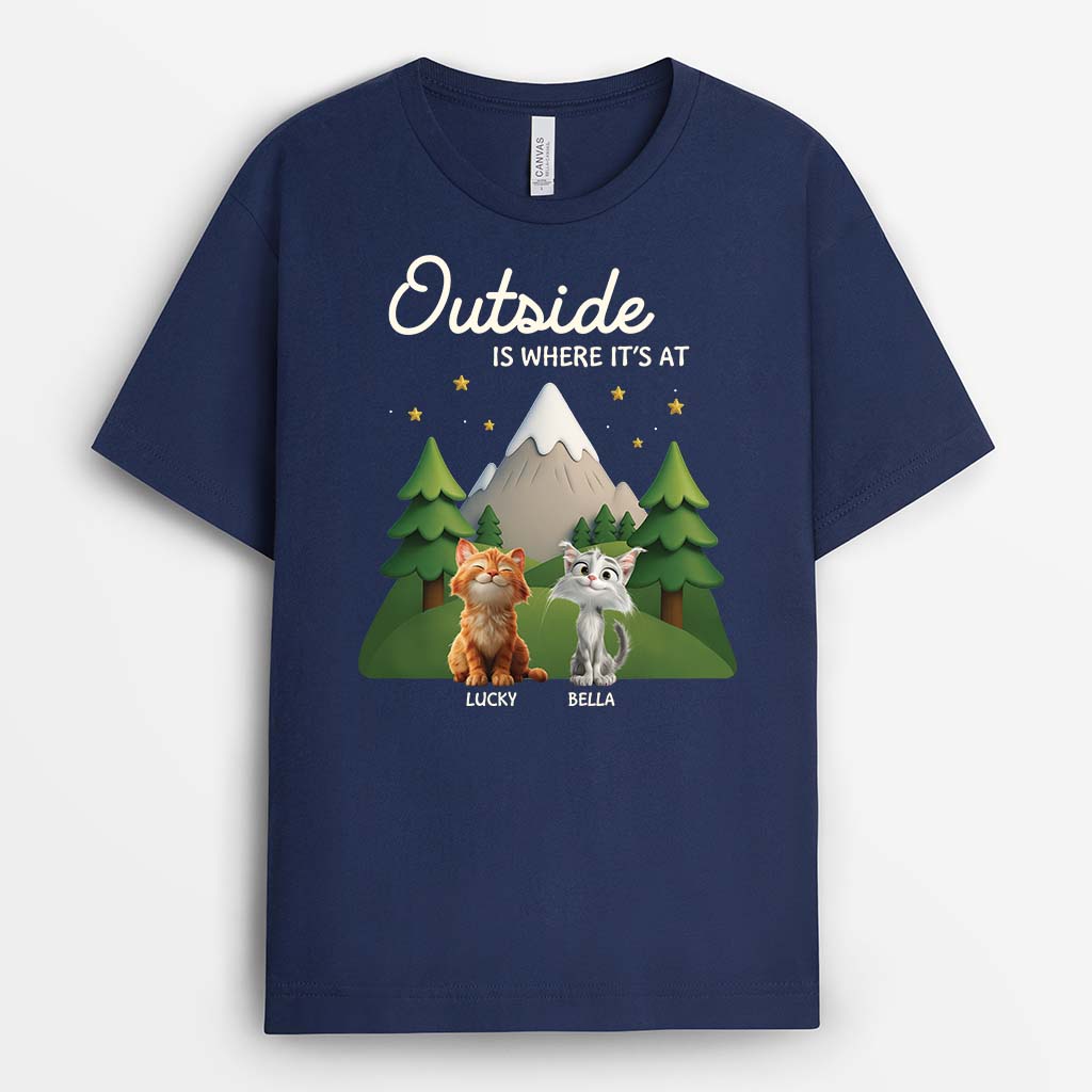 6167AUS2 christmas is where it_s at shirt custom camping gifts for cat lovers 6167ATYAD