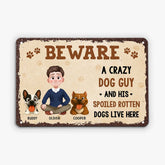 6182EUS2 metal dog warning signs personalized dog gifts for humans 6182E3HAC