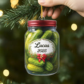 6189OUS2 3d printing effect acrylic pickle jar ornament custom christmas gifts 6189O8VZA