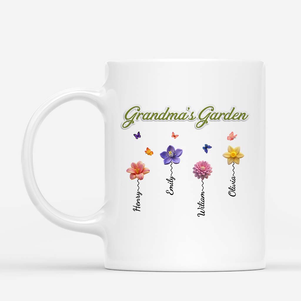 6194MUS1 3d printing effect grandmas garden mug custom gifts for grandma mom 6194M8VNA