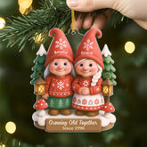 6198OUS2 3d printing effect custom acrylic ornaments christmas gifts for lesbian couples 6198OKVNG