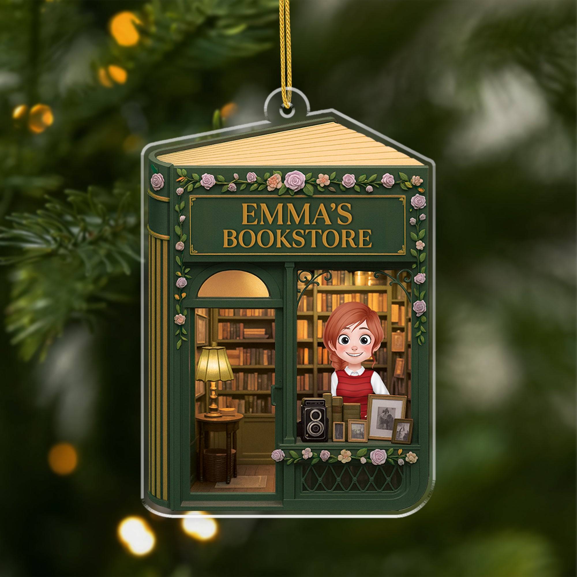 6201OUS1 3d printing effect acrylic book christmas ornaments custom book lover gifts 6201O8LQA_1