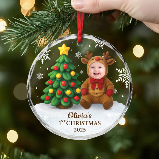 6208OUS2 glass christmas ornaments for newborns personalized photo gifts 6208OTHTK