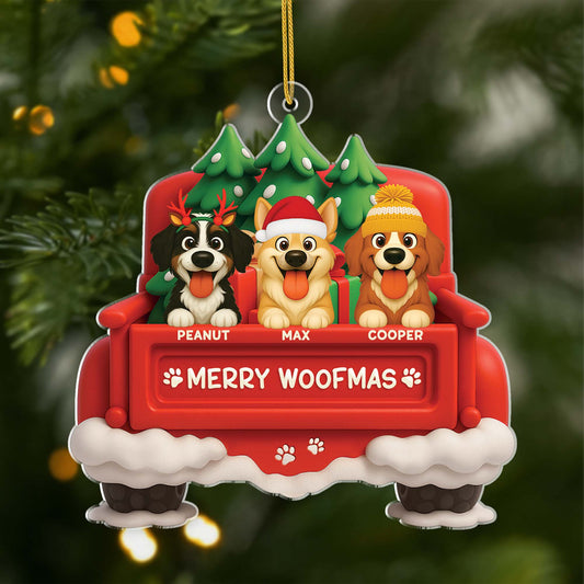 6209OUS1 acrylic christmas ornaments personalized gifts for dog lovers 6209OTVZC