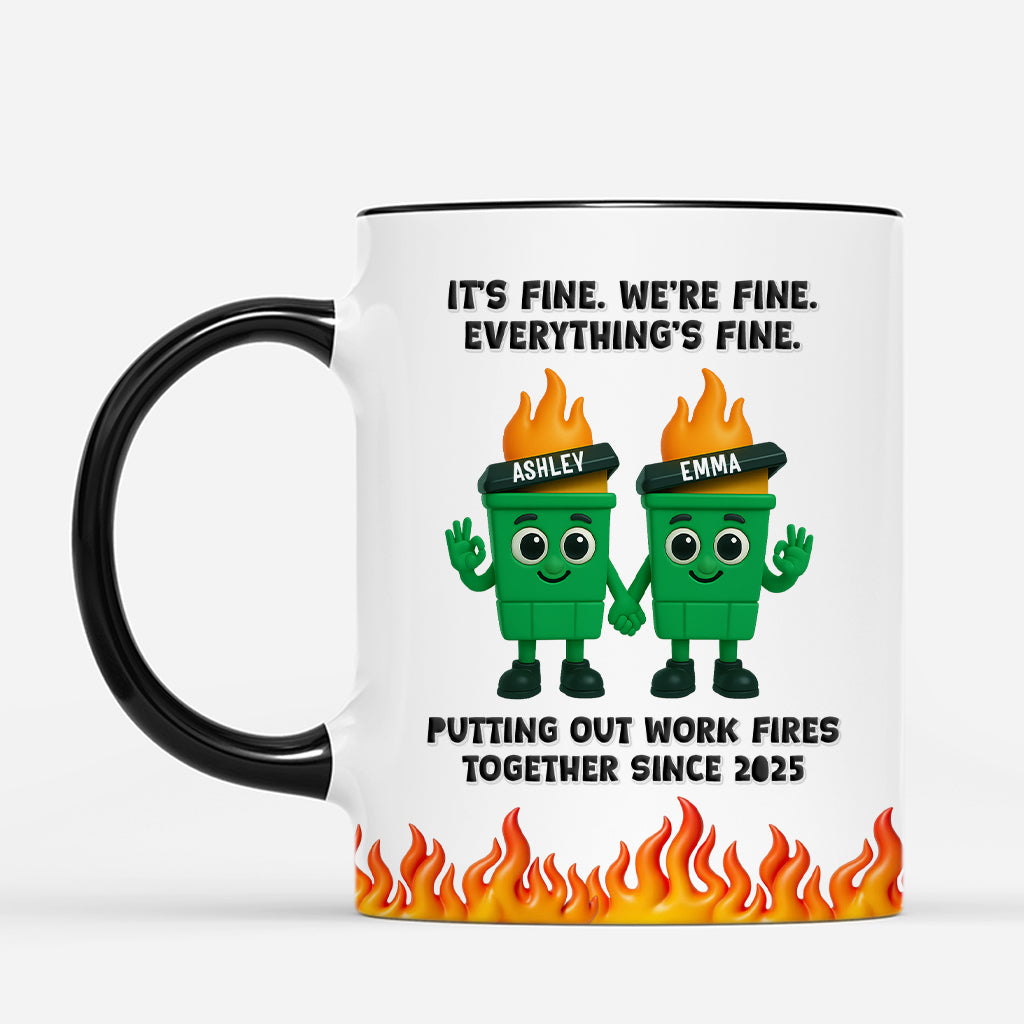 6214MUS2 putting out work fires together since mug personalized gifts for coworkers 6214M