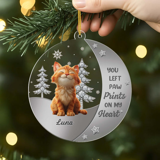 6215OUS2 acrylic cat memorial ornament personalized gifts for cat owners 6215O6STD