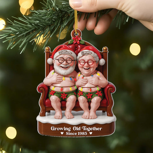 6218OUS2 3d printing effect acrylic growing old together since ornament custom couples xmas gift 6218O6VTG