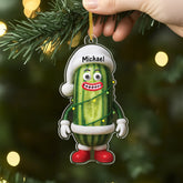 6219OUS2 3d printing effect acrylic christmas pickle ornament personalized xmas gifts 6219O6V5A_26ff0b3f 29ea 4e6e 9da7 19381b2b4255