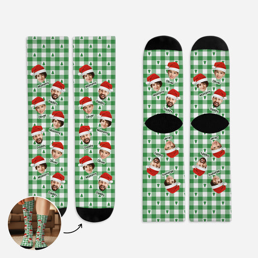 6221JUS1 custom face socks funny christmas gifts for him her 6221J6XTA