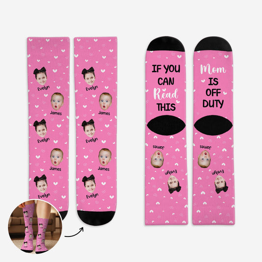6224JUS1 funny if you can read this socks personalized gifts for parents 6224J6KNA