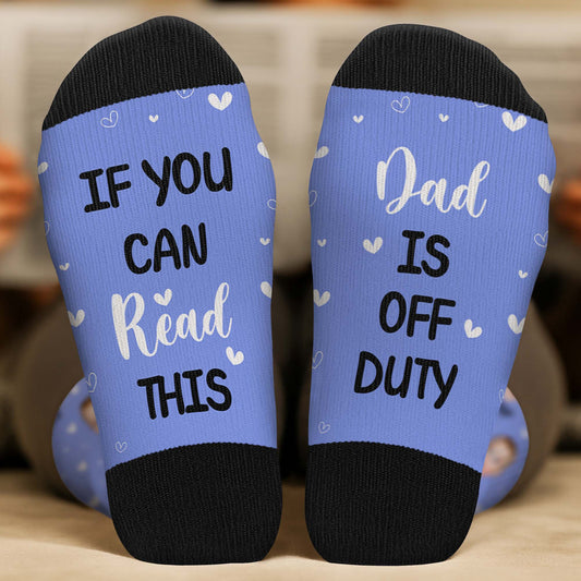 6224JUS2 funny if you can read this socks personalized gifts for parents 6224J6KNA