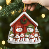 6228OUS1 3d printing effect acrylic snowman christmas ornament personalized gift for family 6228O8LZI_2