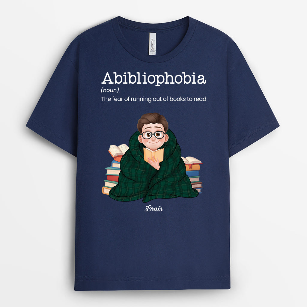 6273AUS2 personalized abibliophobia shirt funny gifts for book lovers 6273A8VZA