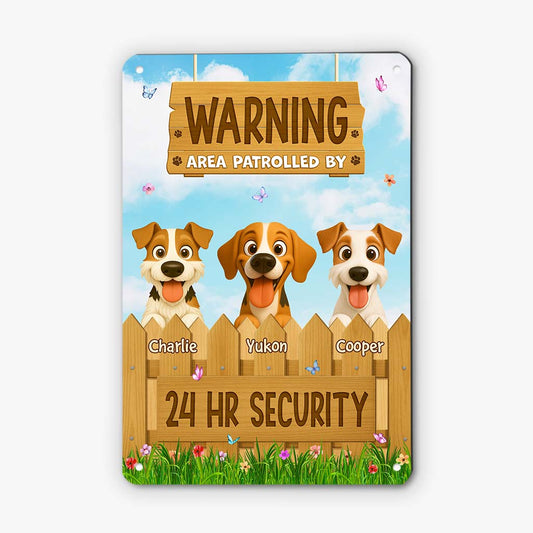 6281EUS1 metal dog warning signs personalized dog gifts for humans 6281E3VMC