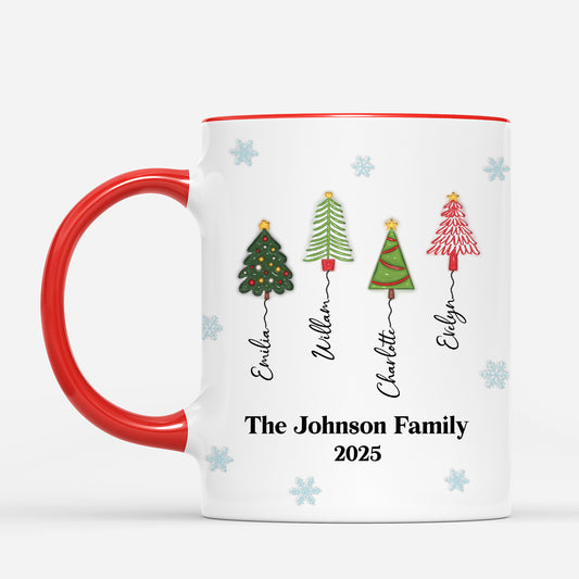 6286MUS2 3d printing effect christmas tree mug personalized gift for family 6286M3VAI