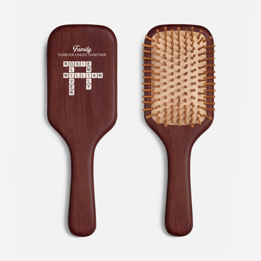 6306AUS1 personalized uv printed wooden hairbrush crossword gifts for familysiblings 6306aq8f5e
