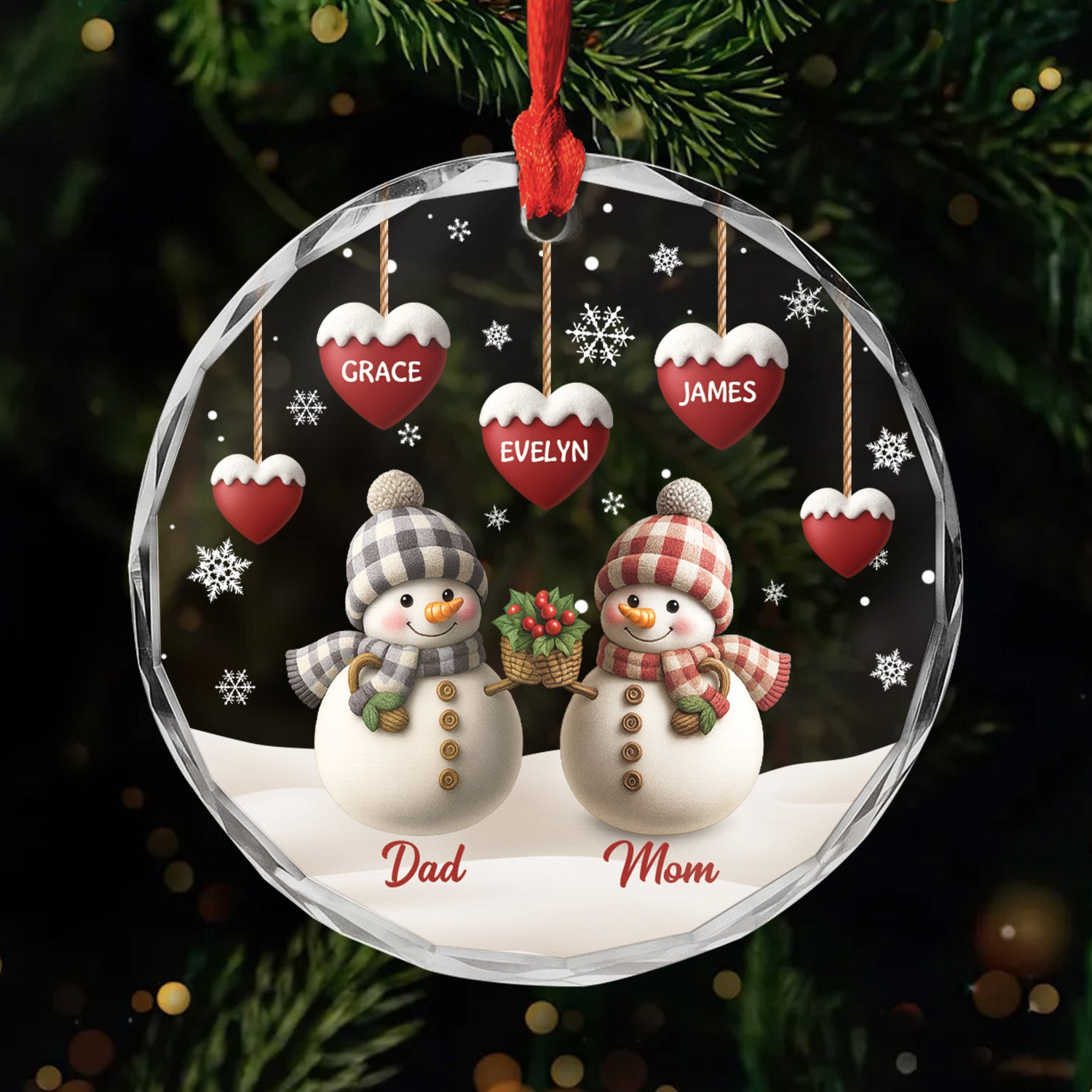 6309OUS1 glass snowman christmas ornaments personalized gifts for family 6309O8T5I