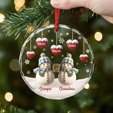 6309OUS2 glass snowman christmas ornaments personalized gifts for family 6309O8T5I_d06bb1ac 74bd 4c67 9c93 10c95d0cd660
