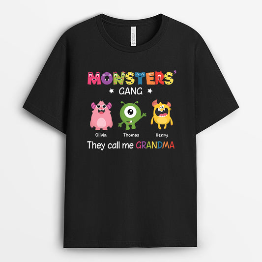 6327AUS1 monsters gang shirt personalized gifts for grandma and grandpa 6327A6LAB_1