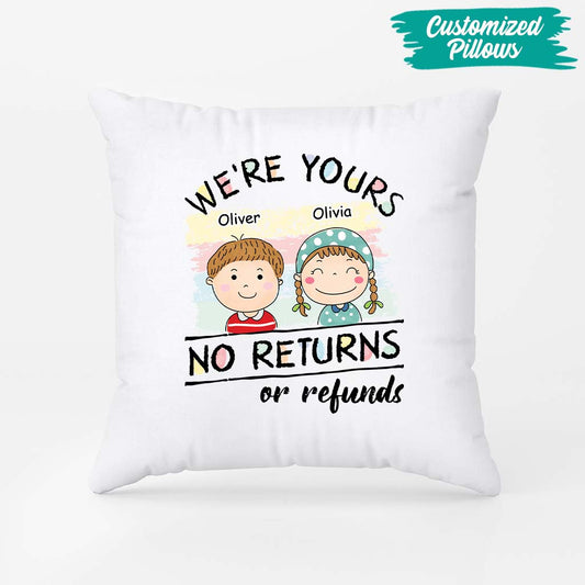 6329PUS2 were yours no returns pillow personalized gifts for mom and dad 6329P6L5A