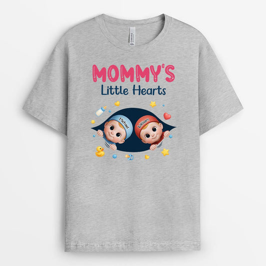 6330AUS1 mommys little heart shirt personalized gifts for mom to be 6330A6LWA_2