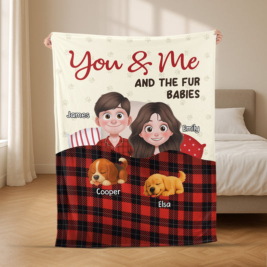 6336BUS2 personalized couple blankets cute gifts for dog lovers_ 6336BTP5C