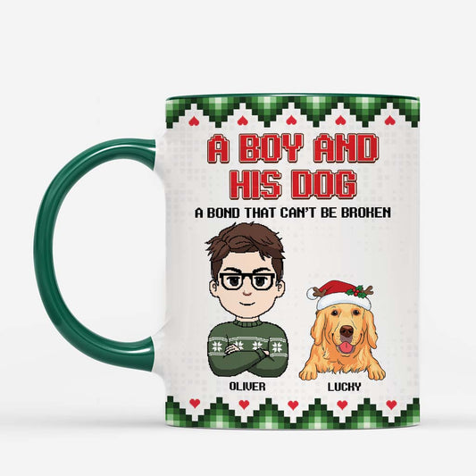 6384MUS2 personalized dog and owner mug christmas gifts for dog lovers 6384MTZZC
