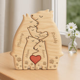 6403QUS2 personalized bear family wooden art puzzle gifts for parents grandparents 6403Q8HAI
