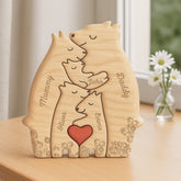 6403QUS2 personalized wooden bears family puzzle_ gift for parents grandparents 6403Q8HAI
