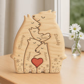 6403QUS2 wooden bear family puzzle custom xmas gifts for parents grandparents 6403Q8HAI