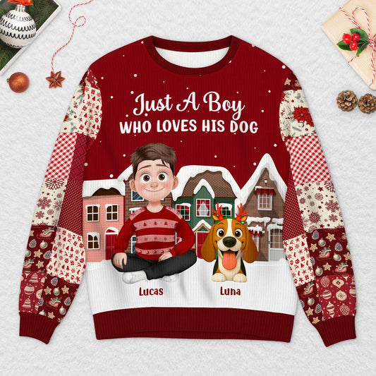 6405WUS2 personalized ugly christmas sweater xmas gifts of dog lovers 6405WTVZC