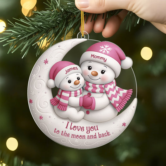 6434OUS1 3d printing effect acrylic snowman ornaments custom xmas gifts for mom grandma 6434O8LNA_2
