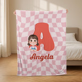 6435BUS2 personalized fleece blankets with names unique gifts for kids 6435BKHMK