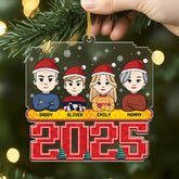 6438OUS2 acrylic family ornament with dog cat custom christmas gifts 6438OTYZI