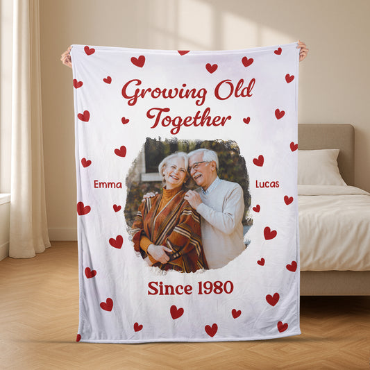6444BUS1 personalized photo fleece blanket unique gifts for couples 6444BKLZG_2