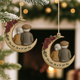 6466OUS2 custom 1 layered wooden ornament couples christmas gifts annoying each other since 6466O6V5G