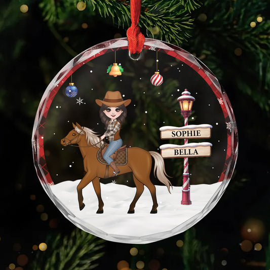 6475OUS1 glass horse christmas ornament custom horse gifts for women 6475O3V0U
