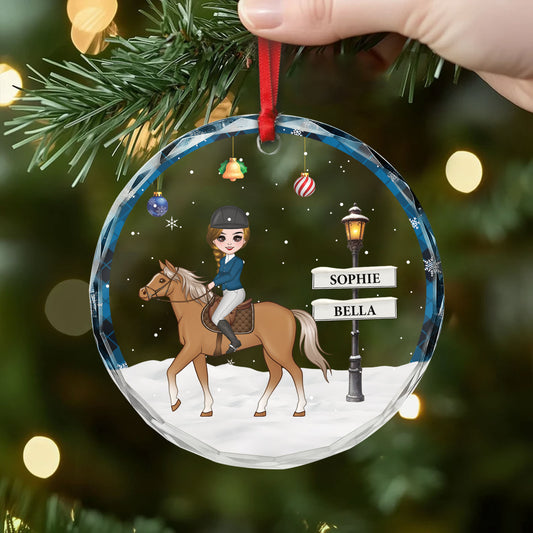 6475OUS2 glass horse christmas ornament custom horse gifts for women 6475O3V0U