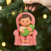 6481OUS2 3d printing effect acrylic sibling christmas ornaments_ personalized gifts for kids 6481OKVTE
