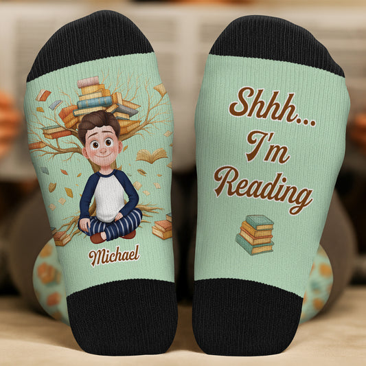 6484JUS2 personalized book socks_ unique gifts for book lovers 6484J8LTA