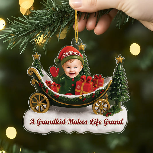 6486OUS1 3d printing effect acrylic grandkids ornament with photo custom christmas gift for grandparents 6486OTLQA_2