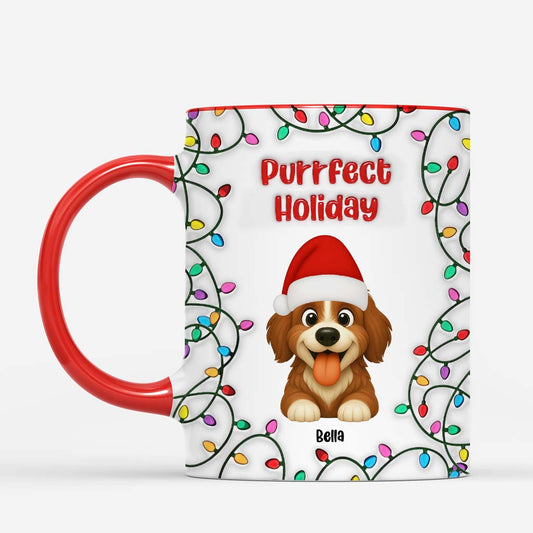 6487MUS2 3d printing effect merry christmas mug personalized dog gifts for owners 6487MKMAC