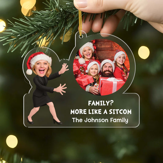 6491OUS2 custom acrylic photo christmas ornaments funny gift for family 6491O8VZI