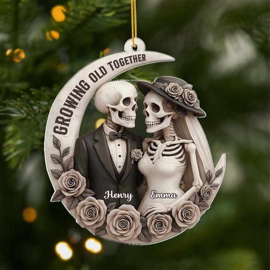 6505OUS1 3d printing effect acrylic skull ornaments custom couple christmas gifts 6505O3LWG_1