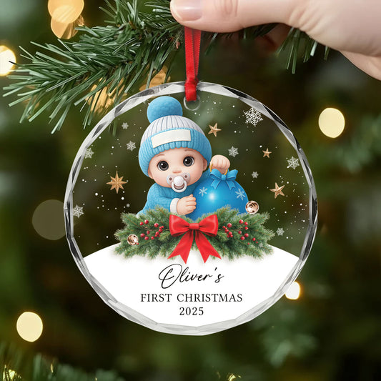 6533OUS2 glass babys first christmas ornament personalized baby gifts 6533OKV5K