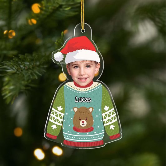 6544OUS1 acrylic christmas ornament with photo personalized gifts for kids 6544O6VTA