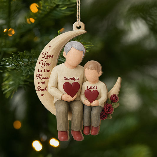 6550OUS1 3d printing effect custom 1 layered wooden ornaments christmas gifts for grandma grandpa 6550O6LZB_1