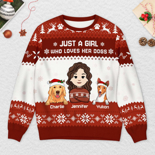 6567WUS2 ugly christmas sweater with dog_ custom gifts for dog lovers 6567WTVNC