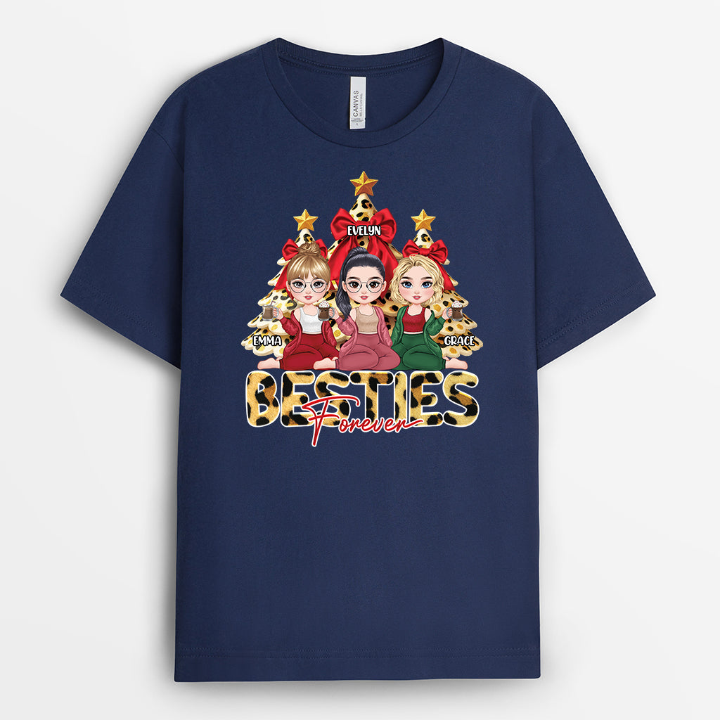 6576AUS1 besties forever shirt custom christmas gifts for female friends 6576A3QQF